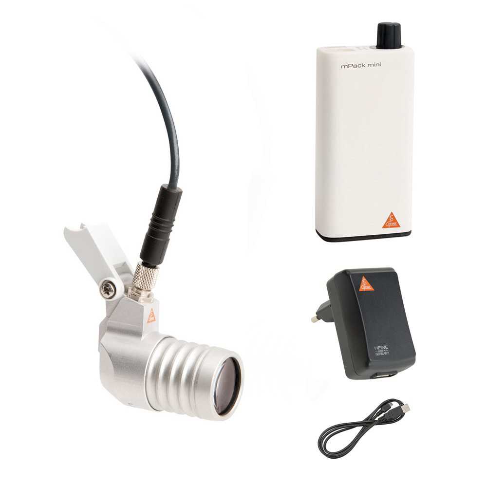 HEINE LoupeLight2 Lampe frontale avec mPack mini
