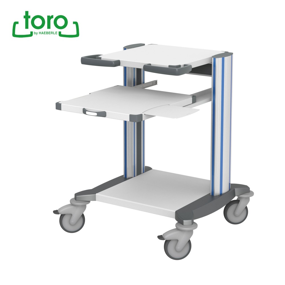 Chariot informatique HAEBERLE toro 45 avec plateau coulissant