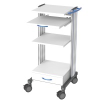 Chariot d'équipement HAEBERLE swingo-clinic 45-2 métal