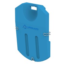 Planche de réanimation avec support, à l'arrière du chariot