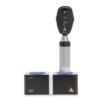 Ophtalmoscope HEINE K180 LED avec poignée rechargeable et chargeur de table