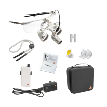 Lampe frontale HEINE LoupeLight2 avec loupes HR 2,5x