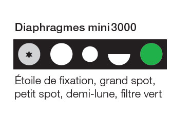 Diaphragmes HEINE mini 3000 LED